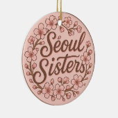 Seoul Sisters Korea Travel Memory Ceramic Ornament セラミックオーナメント (右)