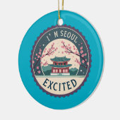 Seoul Sisters Korea Travel Memory Ceramic Ornament セラミックオーナメント (左)