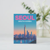 Seoul Skyline Travel ポストカード (スタンド正面)