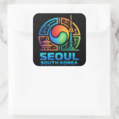 Seoul South Korea スクエアシール (バッグ)