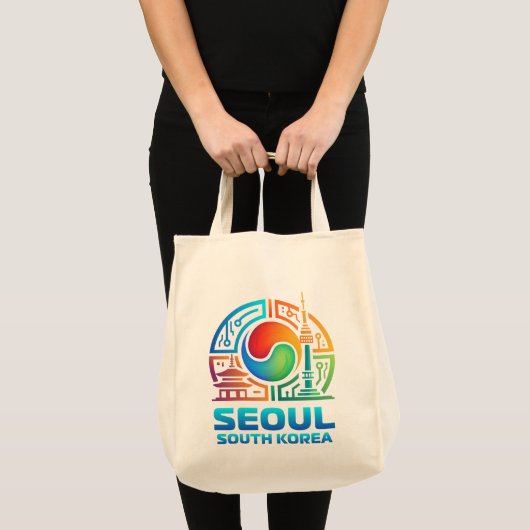 Seoul South Korea トートバッグ (正面(商品))