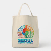 Seoul South Korea トートバッグ (裏面)