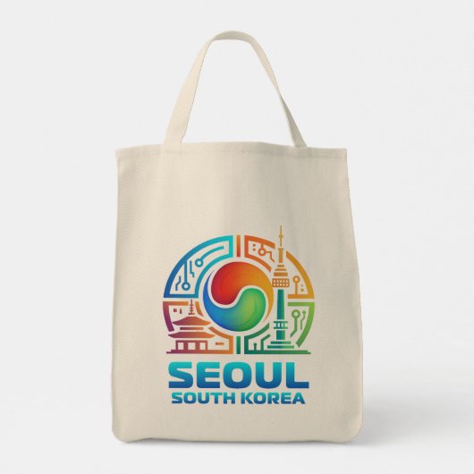 Seoul South Korea トートバッグ (裏面)
