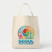 Seoul South Korea トートバッグ (正面)