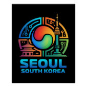 Seoul South Korea ポスター (正面)