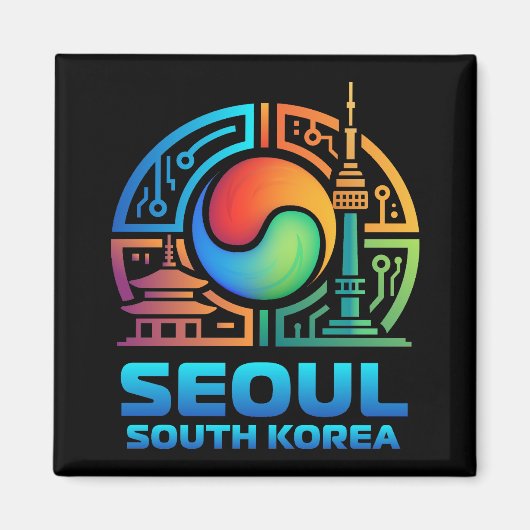 Seoul South Korea マグネット (正面)