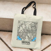Seoul, South Korea City Map Tote Bag トートバッグ