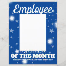 SEPレターヘッド月の写真インサート従業員