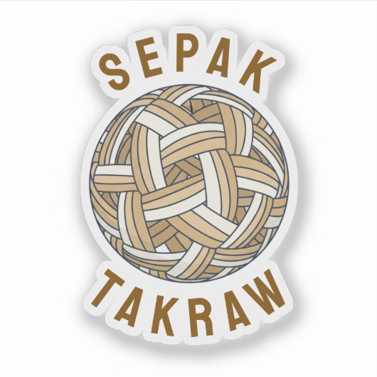 Sepak Takraw Woven Ball シール (正面)