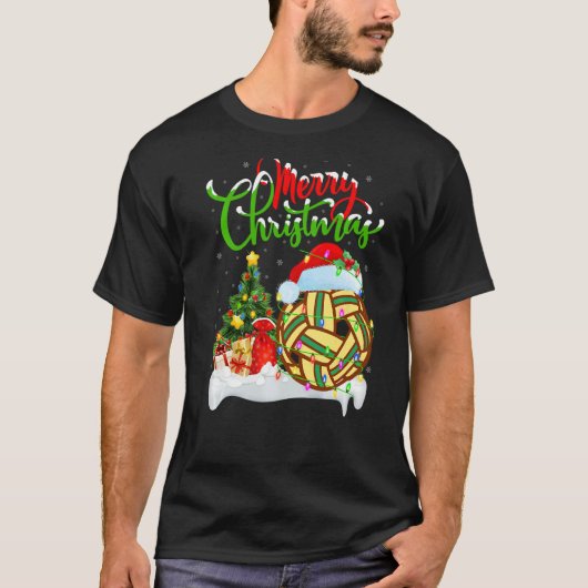 Sepak Takraw  Xmas Decorations Sepak Takraw Christ Tシャツ (正面)