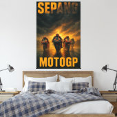 Sepang International Circuit MotoGP Malaysian Gran キャンバスプリント (インサイチュ (寝室))