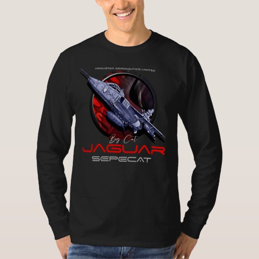 Sepeecat Jaguar英国の戦闘機フランスのジェット Tシャツ (正面)