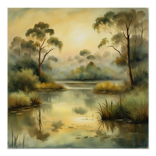 sephia landscape ポスター (正面)