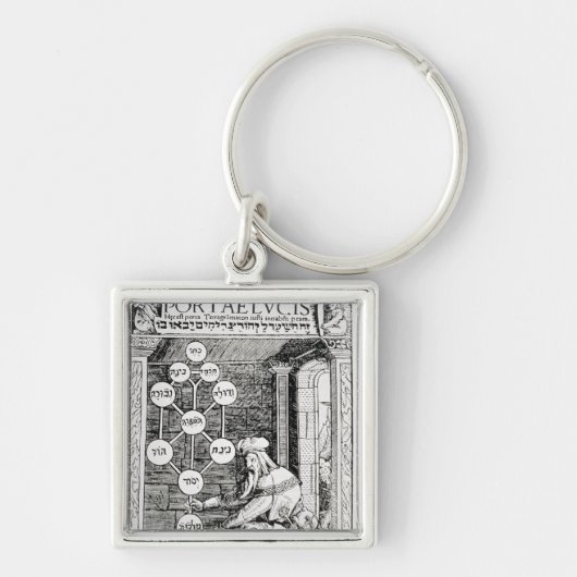 sephirothを握るユダヤ人のcabbalist キーホルダー (正面)