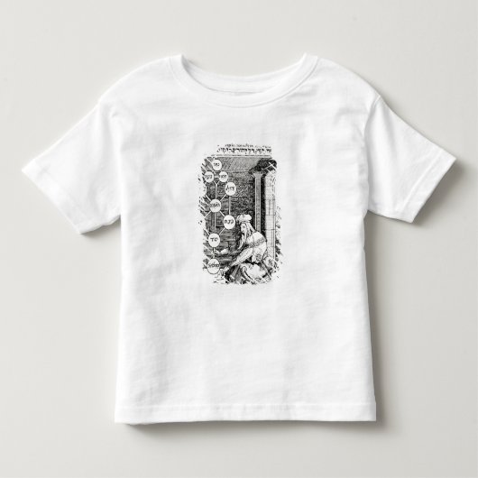 sephirothを握るユダヤ人のcabbalist トドラーTシャツ (正面)