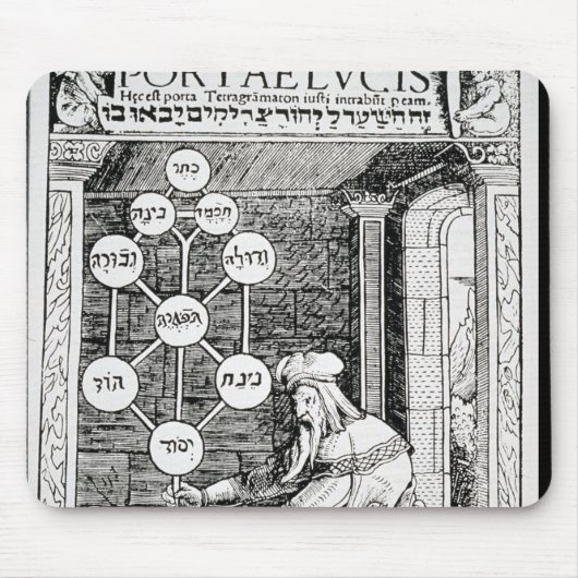 sephirothを握るユダヤ人のcabbalist マウスパッド (正面)