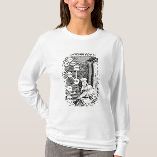 sephirothを握るユダヤ人のcabbalist tシャツ (正面)