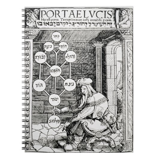 sephiroth、iのコピーを握るユダヤ人のcabbalist ノートブック (正面)