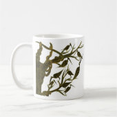 Sepia Birds Mug コーヒーマグカップ (左)