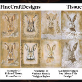 Sepia Bunny Artwork, Easter Crafts EV3R Decoupage 薄葉紙