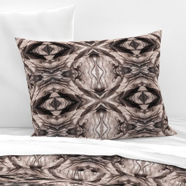 Sepia eye-like geometric L-size pattern 枕カバー