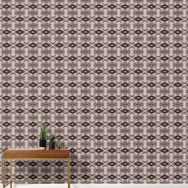 Sepia eye-like geometric S-size pattern 壁紙