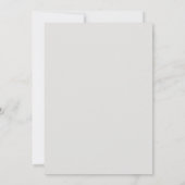 Sepia Floral Marble Gilded Frame Wedding 招待状 (裏面)