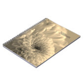Sepia Flower Photo Spiral Notebook ノートブック (左側)