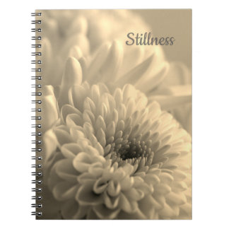 Sepia Flower Photo Spiral Notebook ノートブック