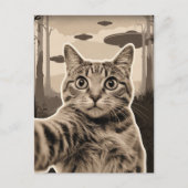 Sepia Kitty and UFOs ポストカード (正面)