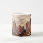 Sepia NYC Skyline Pastoral Mug コーヒーマグカップ (中央)