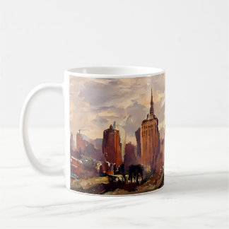 Sepia NYC Skyline Pastoral Mug コーヒーマグカップ