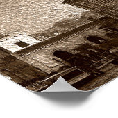 Sepia Paper Effect Venice Grand Canal Poster ポスター (角)