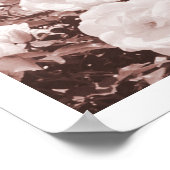 Sepia Roses Floral Garden Photo Art Print Poster ポスター (角)