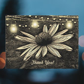 Sepia Toned Coneflower under Jar Lightsありがとう