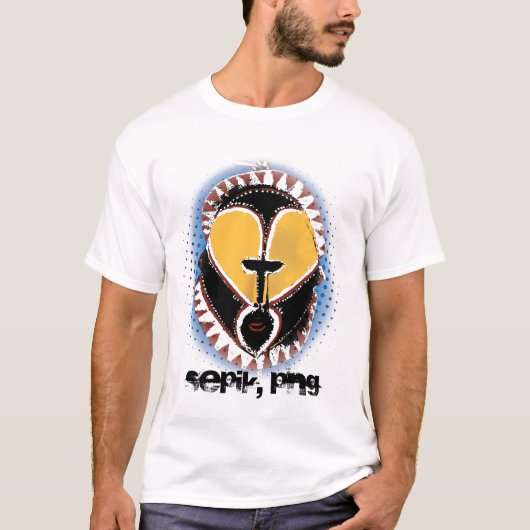 、Sepik、PNG abelam切り分けること Tシャツ (正面)