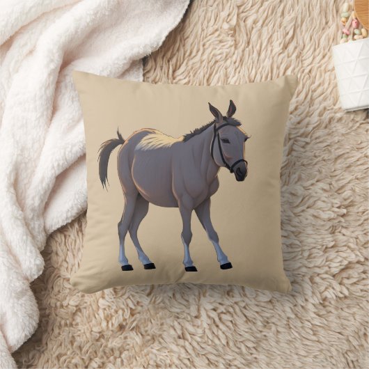 Seppel, kleiner störrischer Esel - クッション (ブランケット)