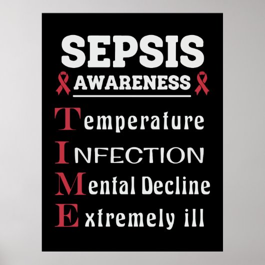 Sepsis Awareness T.I.M.E. Guide ポスター (正面)