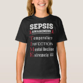 Sepsis Awareness T.I.M.E. Guide Tシャツ (正面)