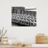 Septa Transit M-3マーケットフランクフォードブルーラインカー ポスター (キッチン)