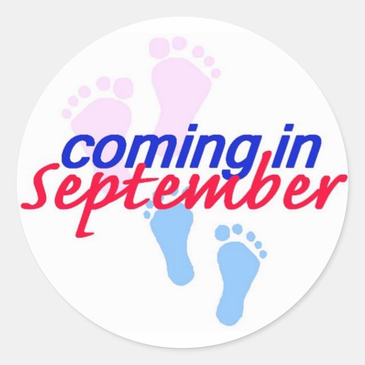 SEPTEMBERステッカーのご購入 ラウンドシール (正面)