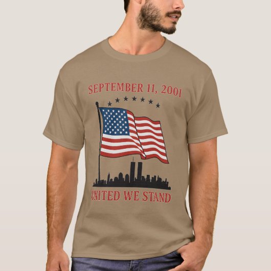 SEPTEMBER 11, 2001 UNITED WE STAND Tシャツ (正面)