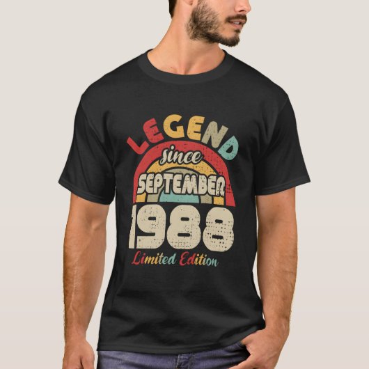 September 1988 Legend Since September 1988 Tシャツ (正面)