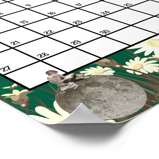 September 2026 Monthly Calendar Astrological    ポスター (角)