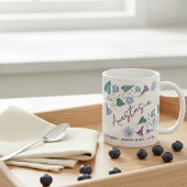 September Birth Flower Custom Name Morning Glory コーヒーマグカップ