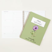 September Birth Flower Morning Glory Personalized プランナー手帳 (ディスプレー)