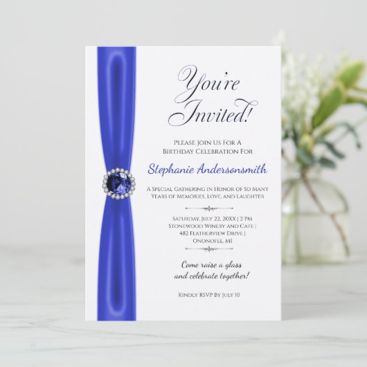 September Birthday Celebration - Blue Sapphire 招待状 (スタンド正面)