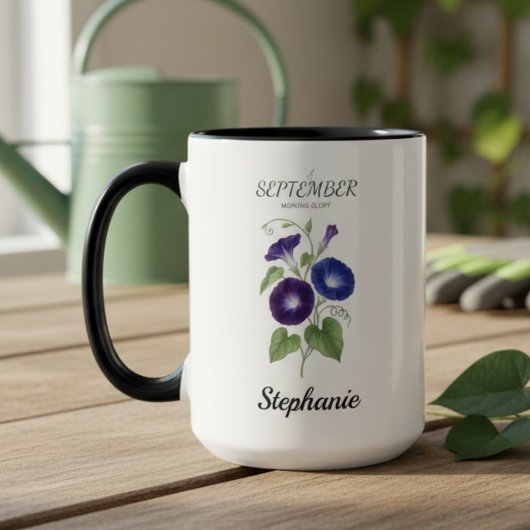 September Birthday Gift Birth Flower Morning Glory マグカップ