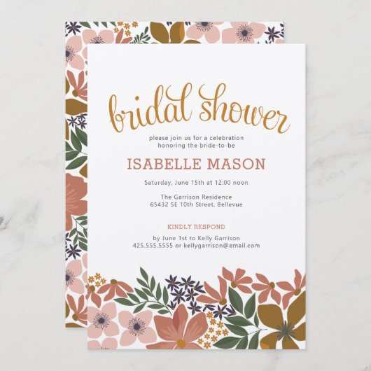 September Blumendusche 招待状 (正面/裏面)