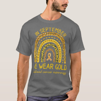 September We Wear Gold Childhood Cancer Awareness  Tシャツ